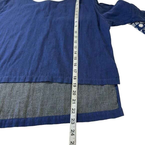 Hikari Japanesse Design Double Layered Cotton Blouse, Medium - Picture 12 of 12